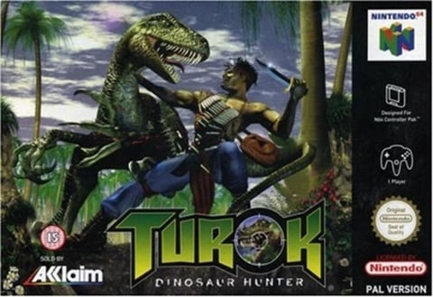 Turok: Dinosaur Hunter中古美品・N64北米版 Turok Dinosaur Hunter (Nintendo 64 N64, 1997) Brand New